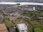Aerial of the Lomondgate area of Dumbarton